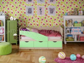 Кровать детская Бабочки 1,8 м в Бобровке - bobrovka.mebel-nsk.ru | фото