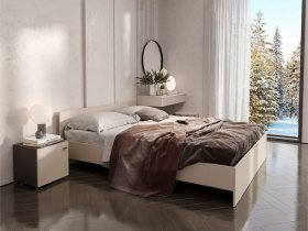 Кровать двухспальная 1,6м Гиза в Бобровке - bobrovka.mebel-nsk.ru | фото