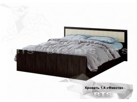 Кровать двуспальная 1,4м Фиеста (BTS) в Бобровке - bobrovka.mebel-nsk.ru | фото