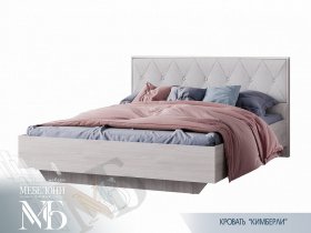 Кровать двуспальная 1,6м Кимберли КР-13 в Бобровке - bobrovka.mebel-nsk.ru | фото
