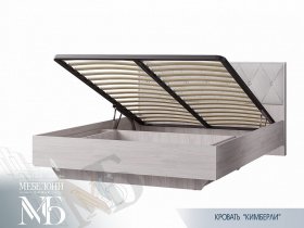 Кровать двуспальная с подъем. мех. 1,6 м  Кимберли КР-13 в Бобровке - bobrovka.mebel-nsk.ru | фото