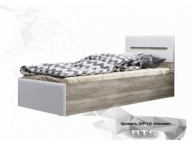 Кровать односпальная Наоми КР-12 в Бобровке - bobrovka.mebel-nsk.ru | фото