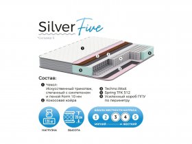 Матрас Silver Five в Бобровке - bobrovka.mebel-nsk.ru | фото