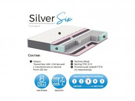 Матрас Silver Six в Бобровке - bobrovka.mebel-nsk.ru | фото