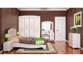Модульная спальня Каролина в Бобровке - bobrovka.mebel-nsk.ru | фото