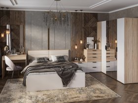 Модульная спальня Норд в Бобровке - bobrovka.mebel-nsk.ru | фото