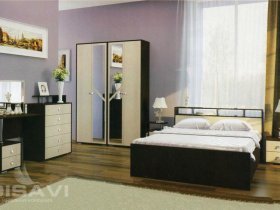 Модульная спальня Соломея в Бобровке - bobrovka.mebel-nsk.ru | фото