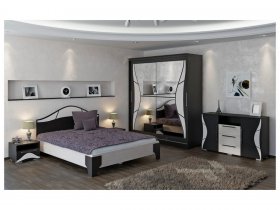 Модульная спальня Верона (Линаура) в Бобровке - bobrovka.mebel-nsk.ru | фото