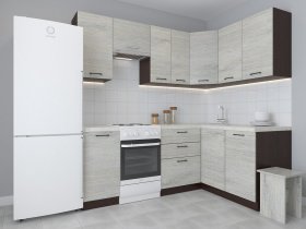Модульная угловая кухня 1,4м*2,1м Лада (пикард) в Бобровке - bobrovka.mebel-nsk.ru | фото