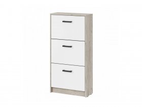 Обувница ОБ-2 Вега (дуб крафт серый/белый) в Бобровке - bobrovka.mebel-nsk.ru | фото