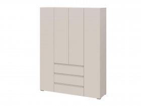 Шкаф четырехстворчатый с ящиками Люмо ШК-05 в Бобровке - bobrovka.mebel-nsk.ru | фото