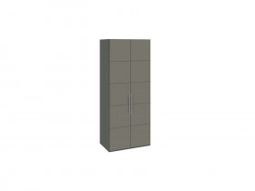 Шкаф для одежды с 2 дверями Наоми (джут/фон серый) СМ-208.07.03 в Бобровке - bobrovka.mebel-nsk.ru | фото